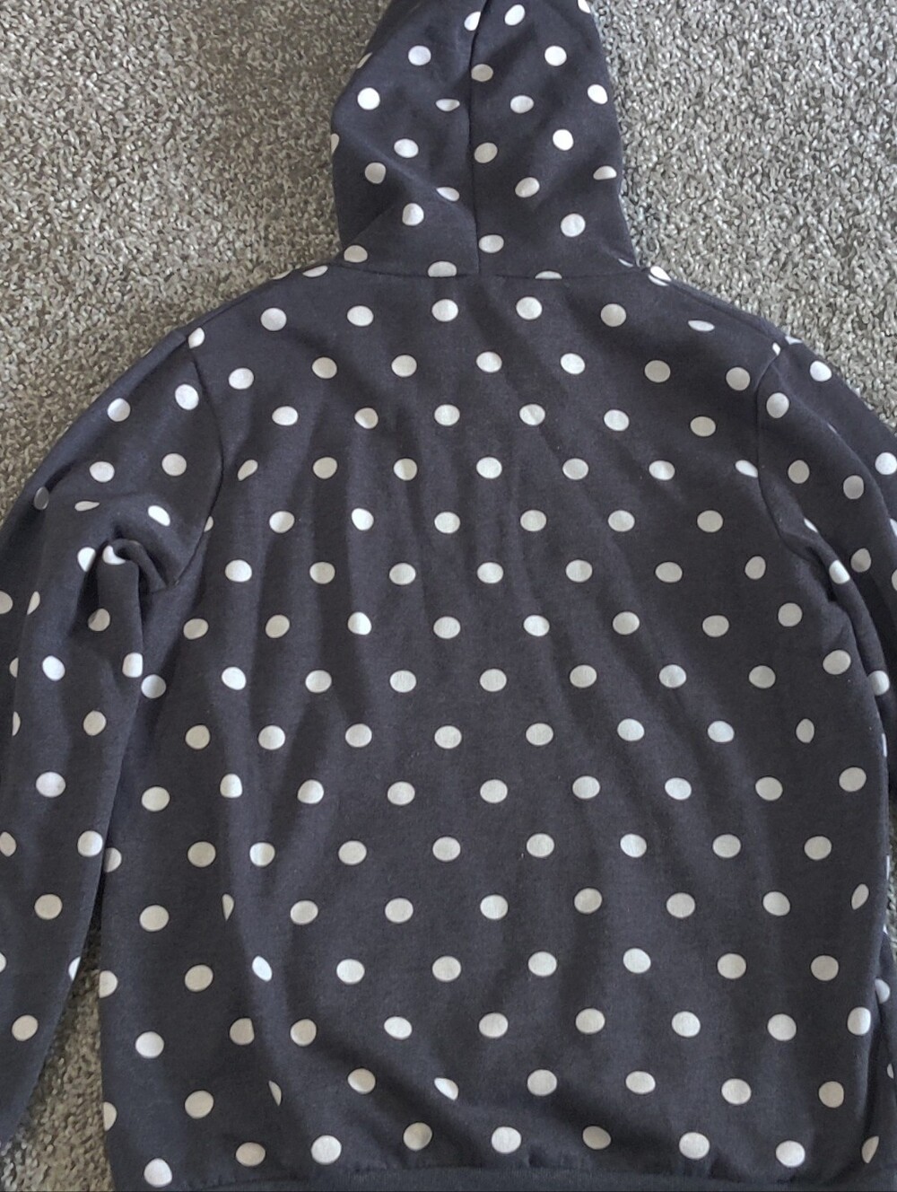 Alternative Women’s Black Polka Dot Pullover Hoodie - Picture 4 of 8